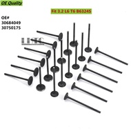 24Pcs 3.2 Intake & Exhaust Valves For Volvo XC90 XC60 V70 S80 B6324S5 B6324S for Land Rover LR2 3.2 