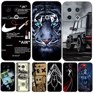 Case For oneplus 10 PRO Case Phone Cover Protective Soft Silicone Black Tpu Black pattern car tiger 