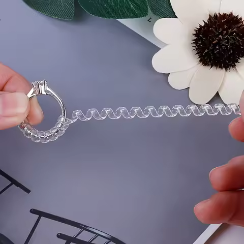 4pcs Ring Size Adjuster For Loose Rings, Transparent Silicone Ring Resizer Ring Adjuster For Loose R