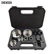 One Set 9Pcs Diamond Hole Saw Tile Drill Bit Set, 25-73mm Glass & Marble Drilling Tool Kit For Home 