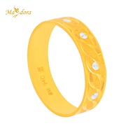 Masdora Split Rattan Duotone Weave Ring (916 Gold)