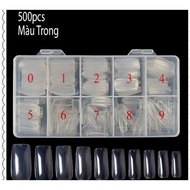 Long form toenails - Super flexible Korean toenails - full size toenails from 0-9. Set of 500 nails/