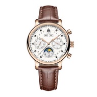 【3色可選】LOBOR Heritage系列 35MM女錶 日月相自動機械手錶