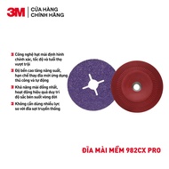 Combo of 3 3MTM 982CX Pro soft grinding discs, diameter 4in (with groove) grain P36 100mmx 16mm 394E