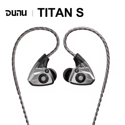 DUNU TITANS Hi-res HIFI In-ear Earphone 11mm Dynamic Driver Monitor IEM Earbuds 2Pin 0.78mm Detachab