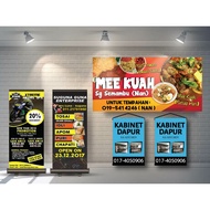 BANNER / BUNTING / PRINTING HARGA KILANG  FINISHING(PVC PIPE/KAYU)