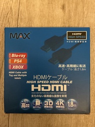 MAX 高速 HDMI 線 1.8米