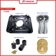 Todachi Paket Sparepart Kompor Gas 2 Tungku T-2000