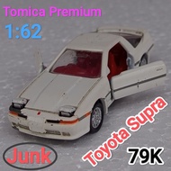 Diecast Tomica Premium Toyota Supra White Loose Junk