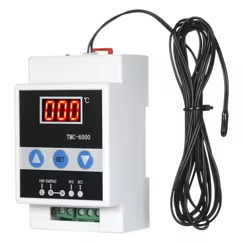 TMC-6000 110-240V Rail Temperature Regulator Digital Temperature Controller TMC-6000 110-240V Rail T