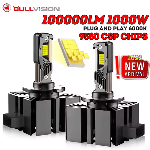D1S D3S LED Car Headlight Bulb 1000W 100000LM D8S LED CANbus 6000K Car Lamps HID Xenon Upgrade Kits 