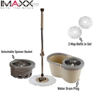 ❍✇✥IMAXX Spin Mop with 2 microfiber refill SM-02 pro