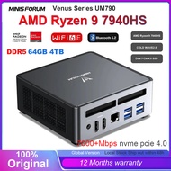 MINISFORUM UM790 Mini PC AMD Ryzen 9 7940HS Gaming Mini PC Window 11 Pro DDR5 5600MHz USB4 WiFi 6E D