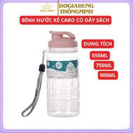 SPORTS WATER BOTTLE WITH BOOK HANDLE, USEFUL 550ML, 700ML, 900ML WATER BOTTLE