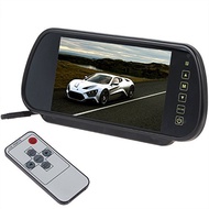 7 Inch 16:9 TFT LCD Widescreen Car Monitor Car Rear View Mirror with Touch Button, HD 800(W)x 480(H)