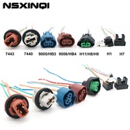 Original car led socket T20 7440 w21w 7443 w21/5w H11 H8 H9 9006 HB4 9005 Hb3 LED Female adapter con