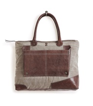 Dakota Upcycled Canvas Shoulder Bag, Cameron Crossbody and Ryker Wallet with Vegan Leather Trim MD-5