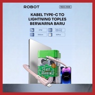 ROBOT RGCL100S / Pcs DATA CABLE Type-C To Lightning Fast Charging 27W 100Cm