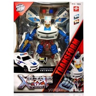 Jinjiang Mengubah Robot Polis Kereta Polis SWAT Mainan Model Polis 8816ABC Mainan Kanak-kanak Lelaki