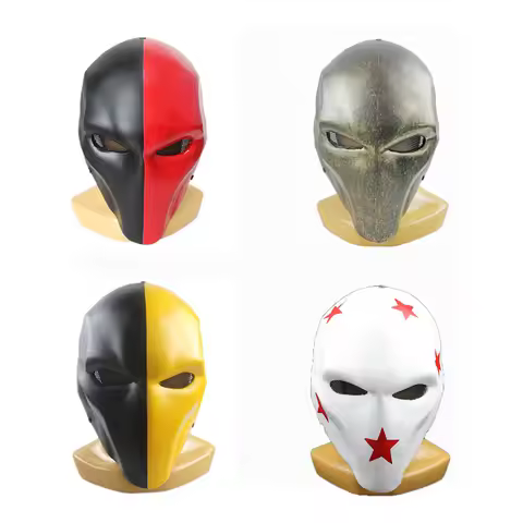 Deathstroke Helmet Arrow Season 5 Cosplay Helmet Fiberglass Full Face Mask Horror Accessories Props 
