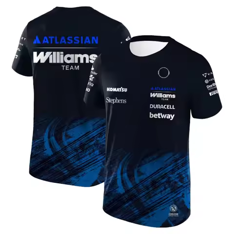2026 New Carlos Sainz 55 Williams Racing T-shirt Alex Albon 23 Outdoor Sports Quick Dry Tops Men's C