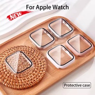 HD screen protector Hard PC protection case For Apple Watch Series 9 8 7 SE 6 5 4 3 2 1 38mm 40mm 41