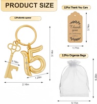 Quinceañera 15th Birthday Bottle Opener Keychain Party Favors Bulk 15 Year Old Beer Key Ring Bottle