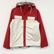 Modem Amusement Mountain Parka/Hoodie，紅色/米色，M碼，古著