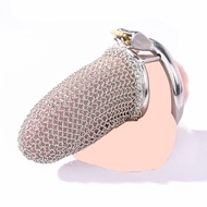 Celebrity Mesh Cobra Chastity Lock Metal cb Birdcage Pseudo-Cage Difficulty Dragging Dragon Flat Neg