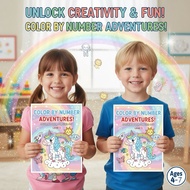 Coloring Book By Number Adventures! (Download Pdf) For Children Aged 4-7 Years