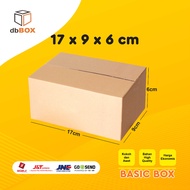 BOX CCM 17x9x6 cm | BOX A1 | TOP AND BOTTOM OPENING PACKING CARDBOARD | AQUA CARDBOARD | INDOMIE CAR