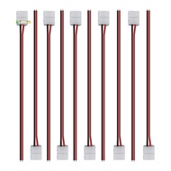 50Pcs LED Tape Connector 2Pin LED Strip Accessories Connectors 8Mm for 2835 3528 5050 5730 5630 SMD 