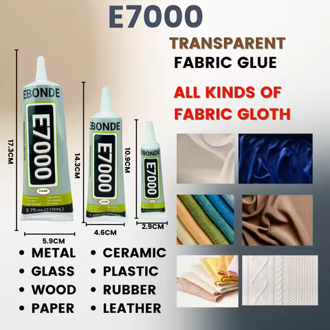 15ML 50ML 110ML E7000 Clear Contact Fabric Adhesive Universal Glass Plastic DIY Glue E-7000 With Pre