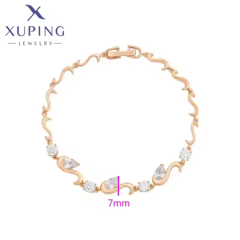 Xuping Jewelry New Arrival Big Charm Fashion Vintage Bracelet With Synthetic Cubic Zirconia for Wome
