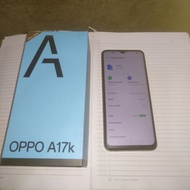 Oppo A17k 3/64 bekas hp dus