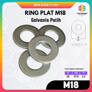 M18 White Galvanized PlateRing 18mm Washer PlateWP