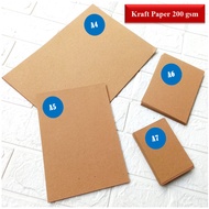 Kraft Paper Samson Paper 200 Gsm Craft Paper A4 A5 A6 A7