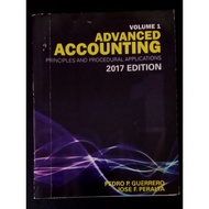 ADVANCED ACCOUNTING 1 (2017 Edition) By Pedro Guerrero and Jose Peralta