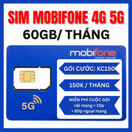 Sim 4G Mobifone KC90 - KC120 - KC150 Sim Đăng Ký Gói Cước Với Ưu Đãi Data Free Nội Mạng Dưới 10p Và