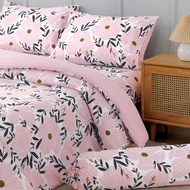 GHBathroom_Mall TRUFFLE ชุดเครื่องนอนพร้อมผ้านวม 5 ชิ้น ขนาด 6 ฟุต รุ่น SUNKO-06 สีชมพู ร้านค้าเเนะน