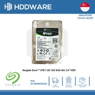 Seagate Exos™ 2TB 7.2K 12G SAS 4kn 2.5" HDD [ 7E2000 ] // ST2000NX0263 // 1FM202-004