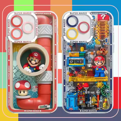 Fun M-Mario Blocks Cool Phone Case For Samsung Galaxy S25 Edge S23 S22 S21 S24 Ultra Plus FE A56 A26