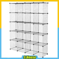 Cubes Grid Storage Box Wire Connector Extension Self DIY Cube Cabinet Kiub Papan Penyambung Kotak Al