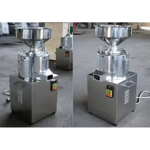 Vertical sesame paste machine 1500W small two-phase electric peanut butter machine automatic sesame 