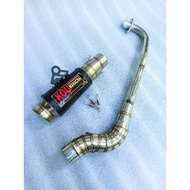 Kou mahachai Pipe 51mm canister conical open specs exhaust Pipe for Wave 125 Xrm 110/125 Wave 100/11