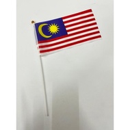 Hand Flag Malaysia/ 10cm x 20cm/ Button Gold/ Malaysian State Flag/ Bendera Malaysia Pegang Tangan K