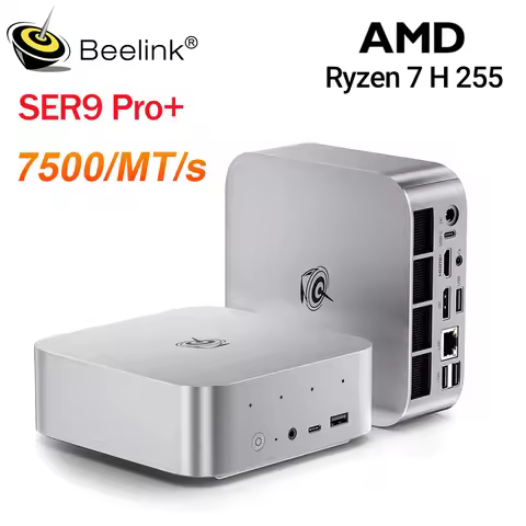 Beelink SER9 Pro 255 Powerful Mini PC AMD Ryzen 7 H255 7500MT/s 32GB LPDDR5X 1TB SSD Wifi6 BT5.2 for