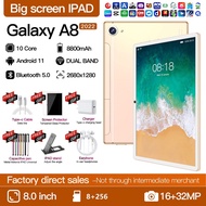 【FAST SHIPPMENT】A8 new high quality ultra-thin 8.1 inch Smart tablet 10 cores WiFi /3G SIM Tablet PC Android 10.0 -12.0 8+256ROM SAMSUNG tablet