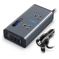 JOONUEWLMK 200W Car Power Inverter DC 12V to AC 110V Converter Auto Inversor Power Adapter Type C US