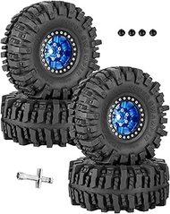 1.9 Beadlock rc Tires Wheels for 1/10 TRX4 TRX6 SCX10 90046 AX103007 Gen8 Gen7 D90 VS4-10 MST CFX RC